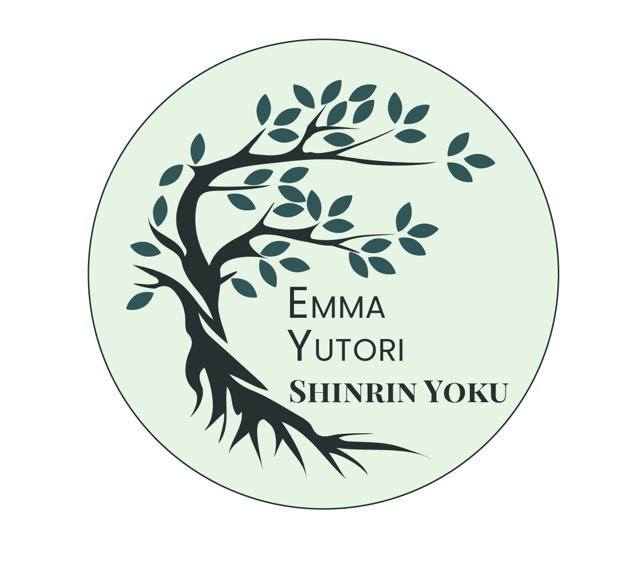 Logo de Emma Yutori séance de shinrin yoku ou bain de foret pour relaxation à Libourne